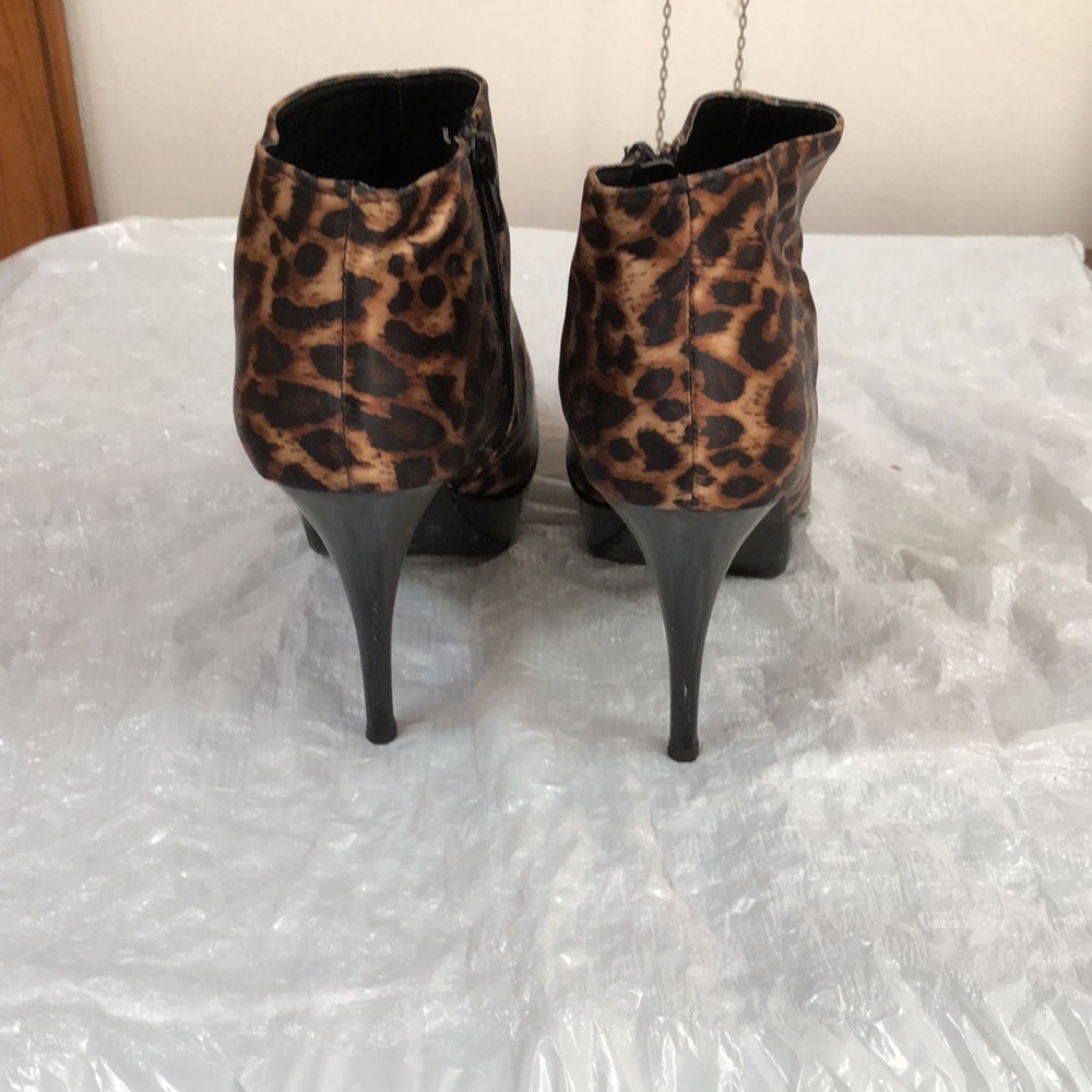 Leopard platform booties - Picture 4 of 7